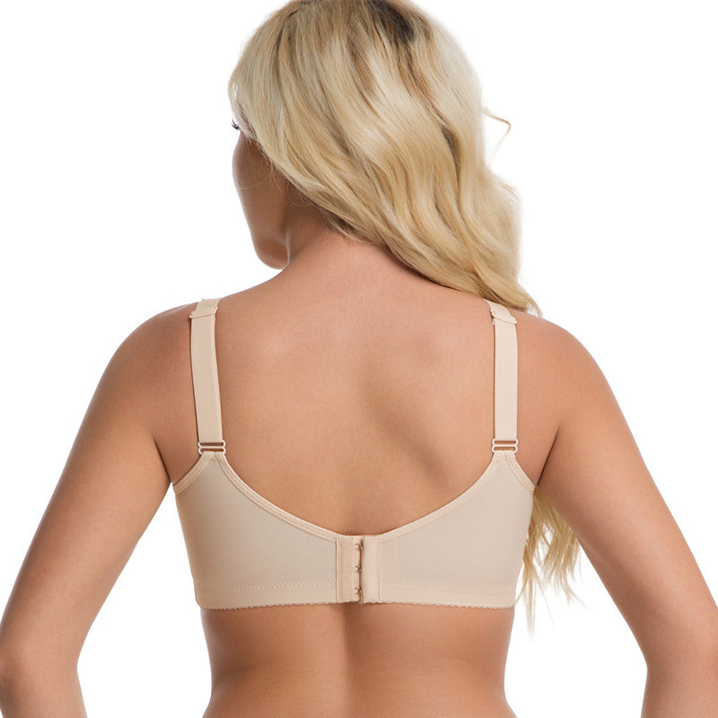 Sujetador elegante transparente de cobertura total para mujer, tallas grandes