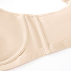Sujetador elegante transparente de cobertura total para mujer, tallas grandes