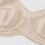 Sujetador elegante transparente de cobertura total para mujer, tallas grandes