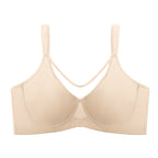 Sujetador elegante transparente de cobertura total para mujer, tallas grandes