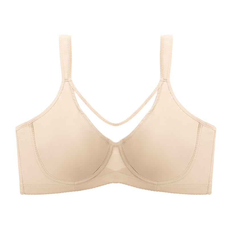 Sujetador elegante transparente de cobertura total para mujer, tallas grandes