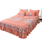 Juego de sábanas de tres piezas con dobladillo con volantes 🛏️