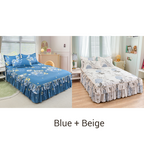 Juego de sábanas de tres piezas con dobladillo con volantes 🛏️