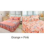 Juego de sábanas de tres piezas con dobladillo con volantes 🛏️