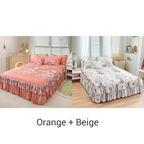 Juego de sábanas de tres piezas con dobladillo con volantes 🛏️