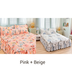 Juego de sábanas de tres piezas con dobladillo con volantes 🛏️