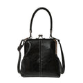 Bolso vintage con cierre de beso – 2 en 1: para llevar y organizar.