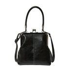 Bolso vintage con cierre de beso – 2 en 1: para llevar y organizar.