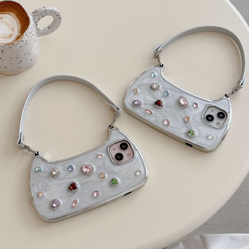 Funda creativa para iPhone con asa superior