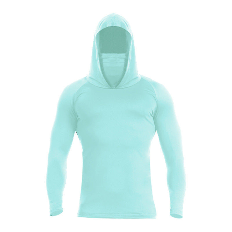 Sudadera con capucha ligera para hombre, secado rápido y protección UV