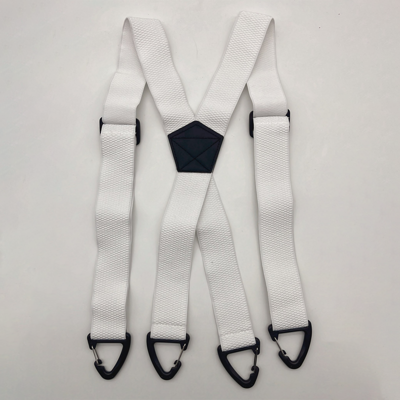 Tirantes para hombre con espalda cruzada y hebillas de gancho.