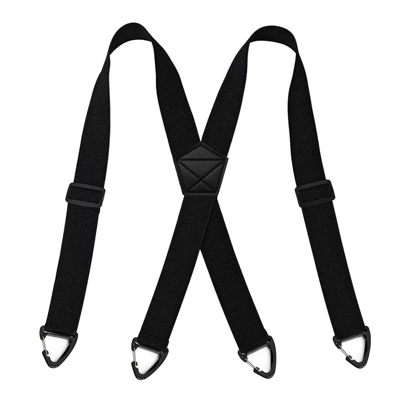 Tirantes para hombre con espalda cruzada y hebillas de gancho.