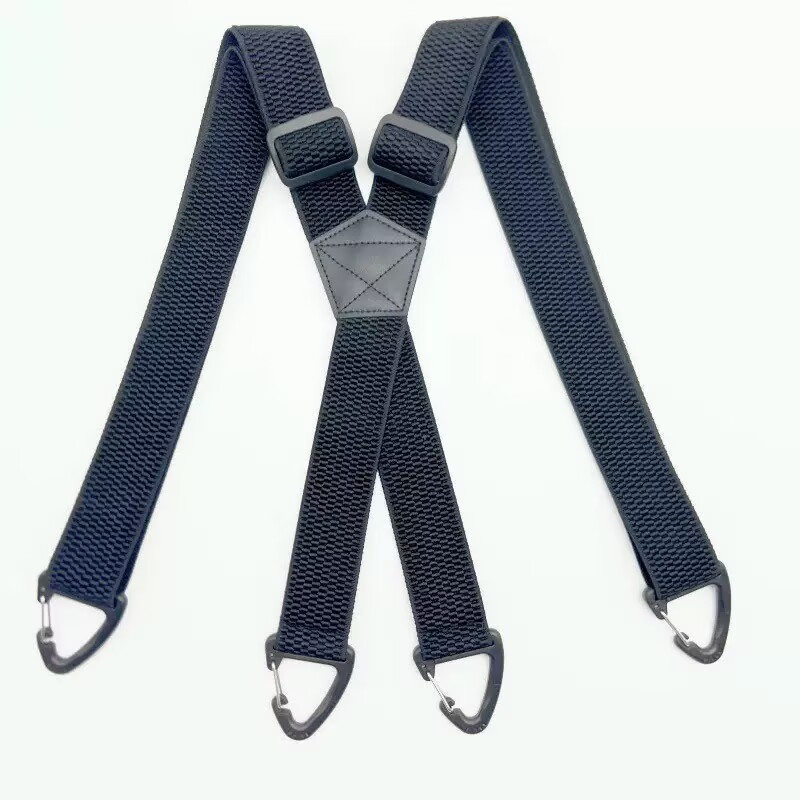 Tirantes para hombre con espalda cruzada y hebillas de gancho.