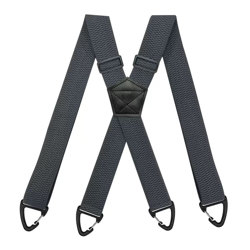 Tirantes para hombre con espalda cruzada y hebillas de gancho.