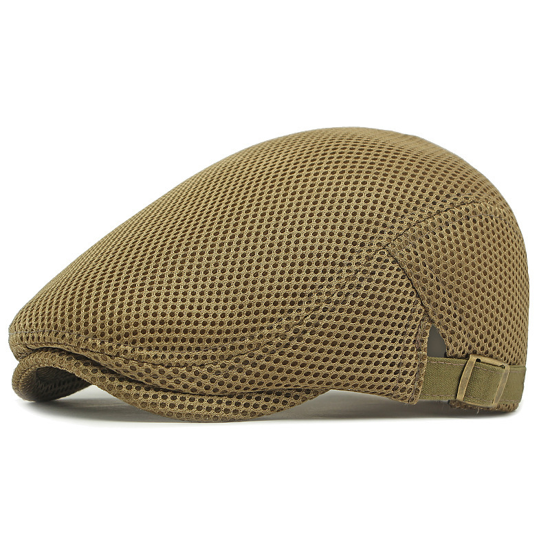 Gorro transpirable: tejido de malla, correa ajustable (55–60 cm) y banda antisudor integrada.