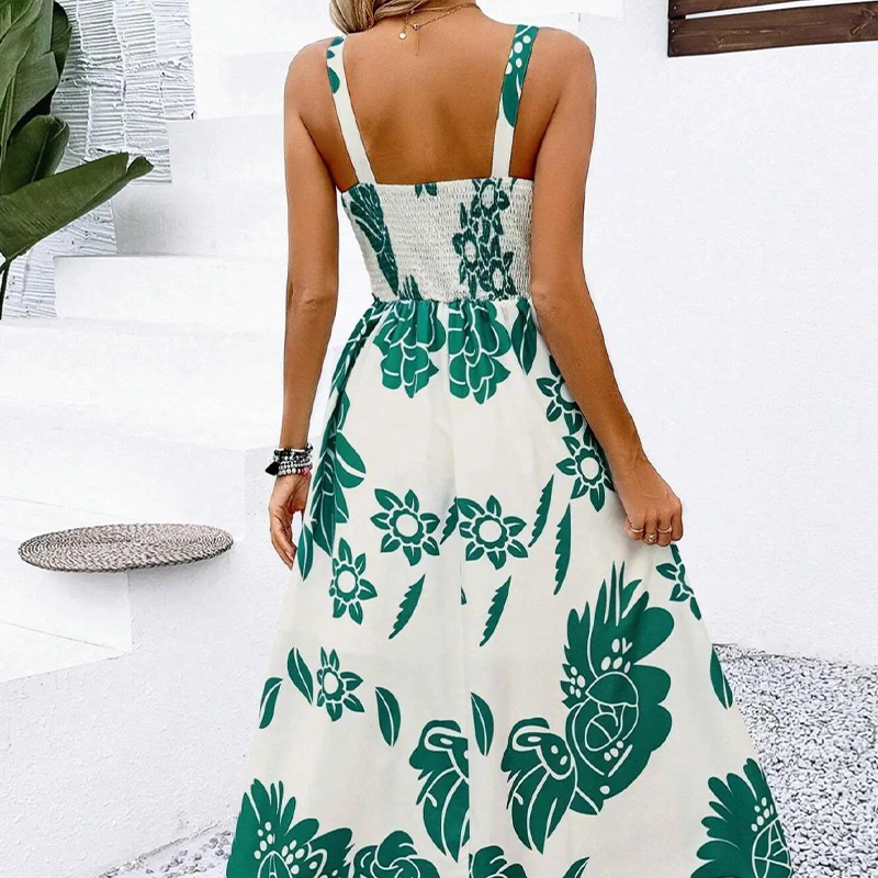 ⏳Limited-time 50% off⏰Women's Floral Print Spaghetti Strap Dress🌿👗