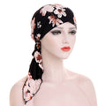 👒 Pañuelo para la cabeza con estampado floral para mujer