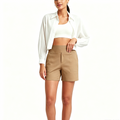 Pantalones cortos de talle alto para mujer: control de abdomen y realce de glúteos, elásticos.