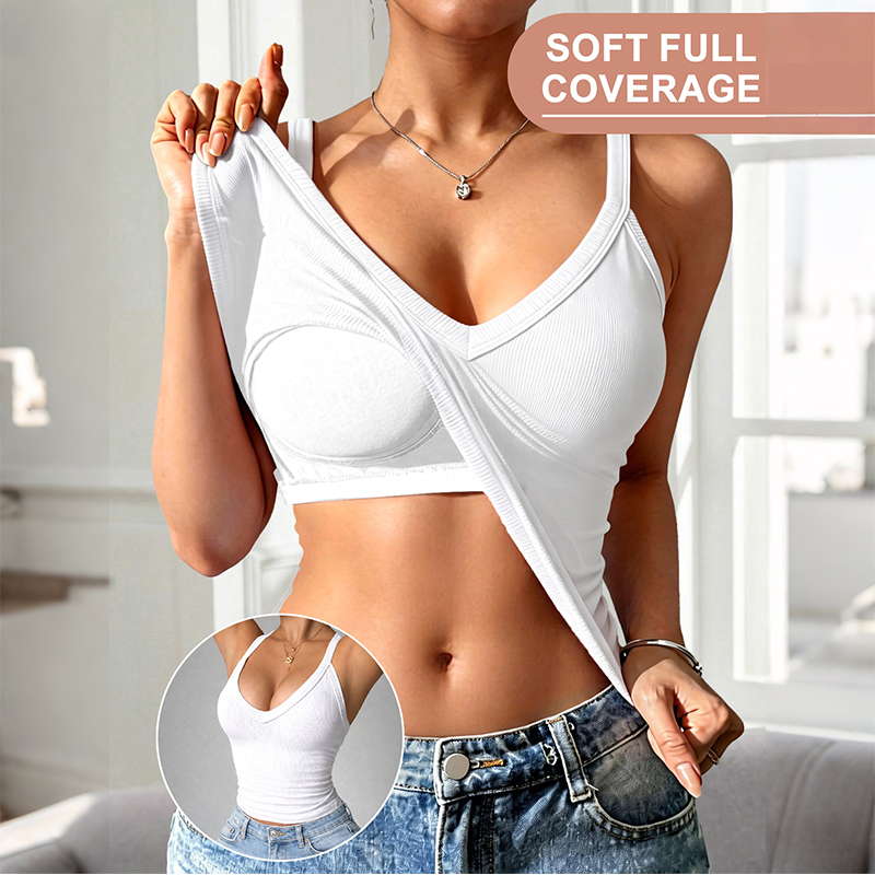 🥳¡OFERTA ESPECIAL 2026!🥳💞¡Más de 20.000 vendidas!🧺Camiseta sin mangas acolchada de corte ajustado para mujer