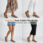 Elegantes sandalias de tacón bajo de ante