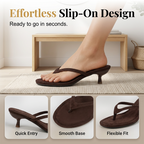 Elegantes sandalias de tacón bajo de ante
