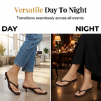 Elegantes sandalias de tacón bajo de ante