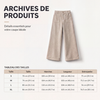 👖 Pantalones anchos y relajados con corte holgado para mujer
