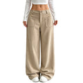 👖 Pantalones anchos y relajados con corte holgado para mujer